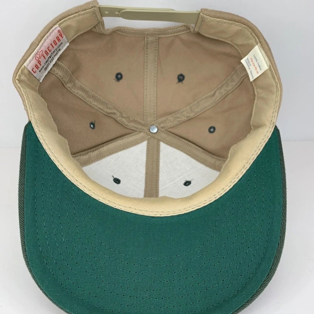 Mannix Oil Company Inc Hat Tan Green Adjustable Snapback Cap Factory